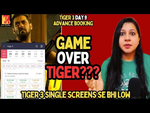 TIGER 3 Day 9 Advance Booking 🔥🔥🔥 || Tiger 3 Box office collection || 