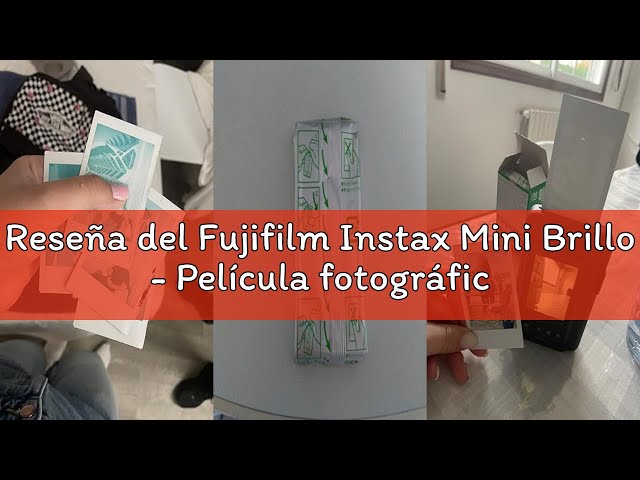Vídeo relacionado con Fujifilm Instax Mini Brillo - Película fotográfica instantánea (2 x 10 Hojas)