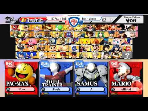 ABU 12: DC Phiz + Foch vs. Pow + Monster_ - SSB4 Doubles Semis