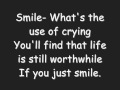 Charlie Chaplin Smile lyrics (Glee)