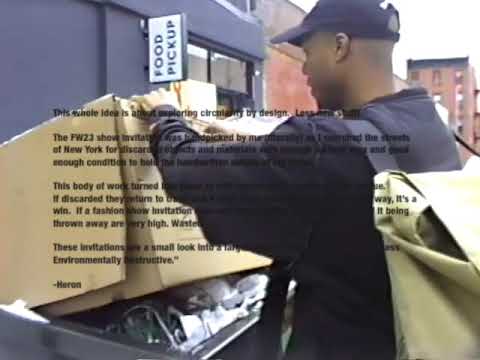 Heron Preston NYFW FW23 Invitations.