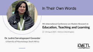 Download lagu In Their Own Words – Dr. Loshni Sarvalogasperi Govender | ICMETL 2025 mp3 Download lagu In Their Own Words – Dr. Loshni Sarvalogasperi Govender | ICMETL 2025 mp3