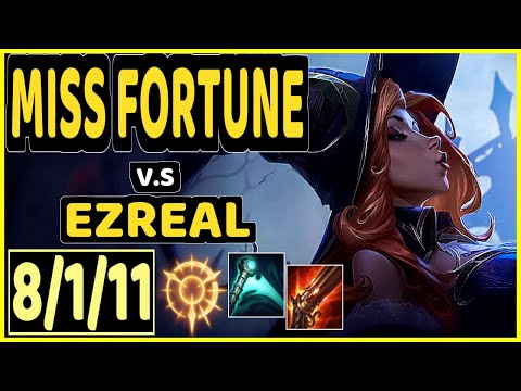 JAVAAA (MISS FORTUNE) vs EZREAL - 8/1/11 KDA BOTTOM ADC GAMEPLAY - EUW Ranked GRANDMASTER
