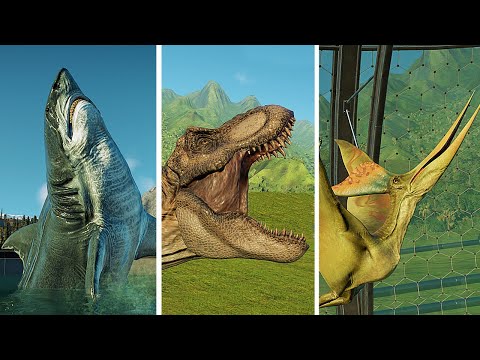 ALL 84 DINOSAURS ( LAND ,WATER, AIR ) MAX EGG - JURASSIC WORLD EVOLUTION 2 GAMEPLAY