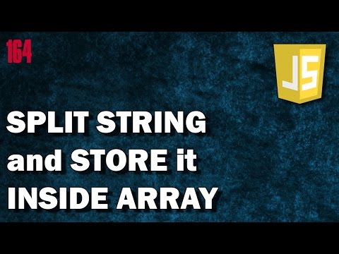 How To Split A String Into An Array Using Javascript