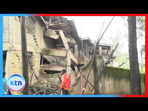 Mtu mmoja aokolewa akiwa uhai kufuatia jengo lililoporomoka Kisumu