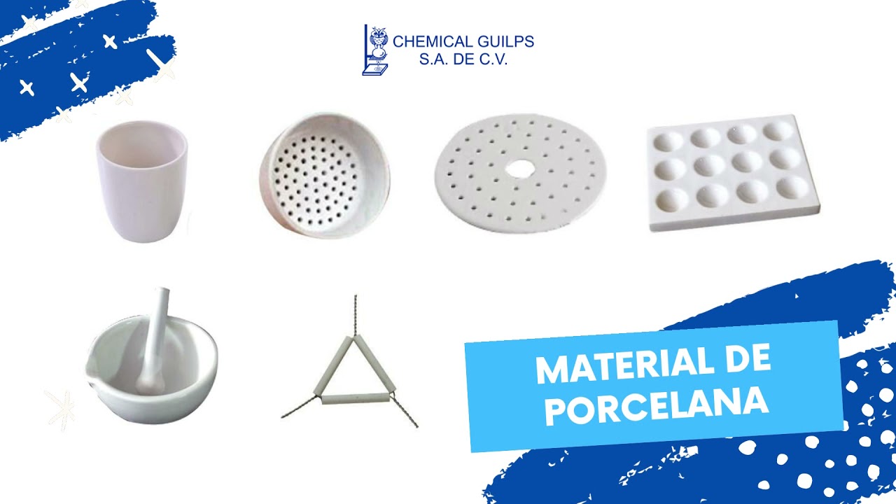 Chemical Guilps - porcelana(crisol,capsula,triangulo,cuchara,espatula,placa,mortero,gooch,buchner)