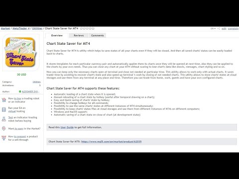 Video Chart State Saver for MT5