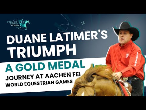 Duane Latimer Gold Medalist at Aachen FEI World Equestiran Games.
