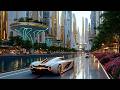 Future City 2050 In 4K Smart Utopia AI Transport Luxury Domes Neon Roads