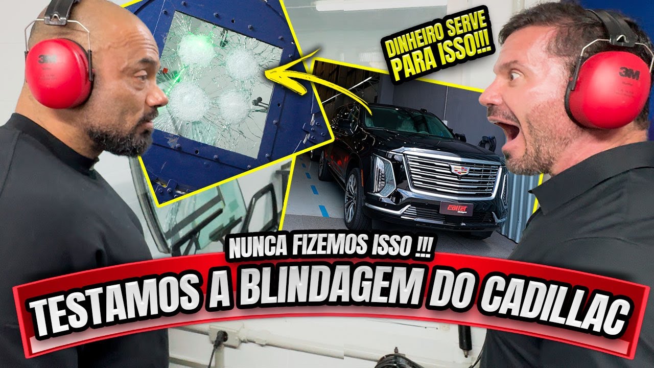 TESTAMOS A BLINDAGEM DO MEU CADILLAC 2025 - NUNCA FIZEMOS ISSO ANTES