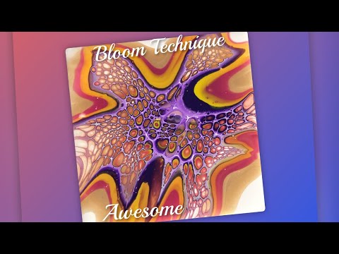 (492) Awesome, Bloom Technique, Acrylic Pouring, Fluid Art, Shelee Art