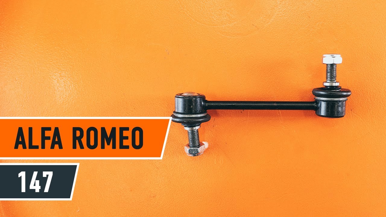Cómo cambiar: bieletas de suspensión de la parte delantera - Alfa Romeo 147 937 | Guía de sustitución