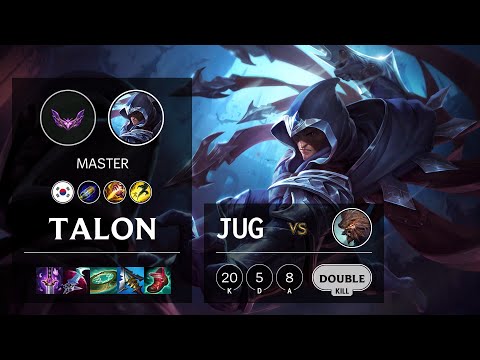 Talon Jungle vs Udyr - KR Master Patch 12.1