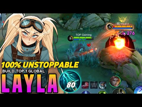 LAYLA INSANE BURST DAMAGE HACK 2025!! (WTF DAMAGE) BEST BUILD & EMBLEM 2025 - MLBB
