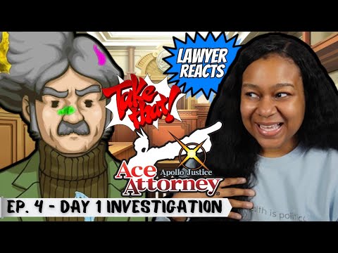 Turnabout Succession Ep 4 Day 1 Investigation - Apollo Justice: Ace Attorney | Real Lawyer Reacts