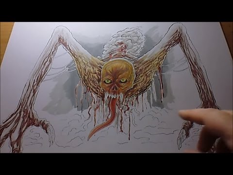 Coloring A Hell Flesh Demon Illustration