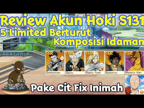 REVIEW AKUN HOKI PEMILIK 5 LIMITED SSR , FIX CHEAT GACHA KALO BEGINI - One Punch Man The Strongest