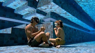 BABY SWIM LESSONS in the MOST CRYSTAL CLEAR SWIMMING POOL IN THE WORLD!!