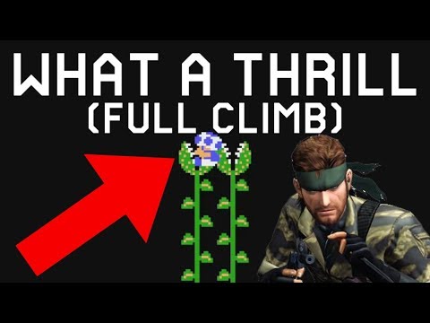 WHAT A THRILL fully recreated in Mario Maker 2 (Metal Gear Solid 3 Ladder Scene)