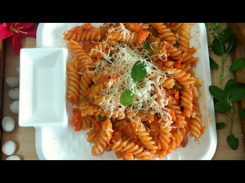 Pasta recipe |How to make pasta| Pasta In Red Sauce|Restaurant style pasta recipe|Breakfast Recipe| Video