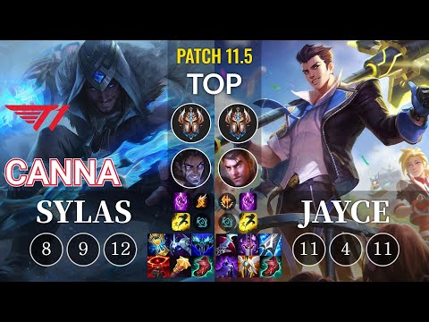 T1 Canna Sylas vs Jayce Top - KR Patch 11.5