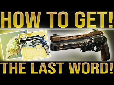 Destiny 2. LAST WORD FULL QUEST! "NEW" Main Perk, Optional Grips, Stats, Ornament & More! Spoilers
