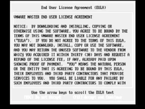 VMware Training - Installing the VMware vSphere Hypervisor