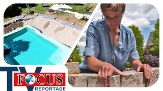 Schwimmteich selbst gemacht: Hobbygärtner bauen ihre Traumgärten | Foc
