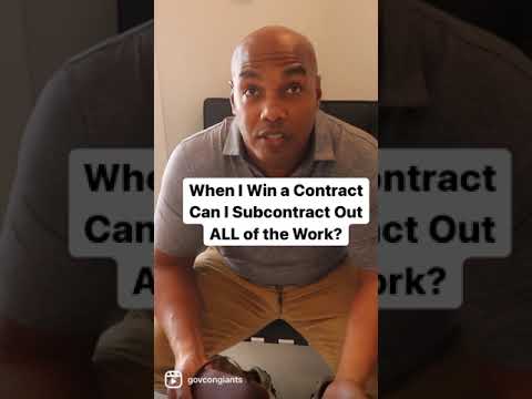 , title : 'Can I Just Subcontract Out Everything? 🧐 - Government Contracting'