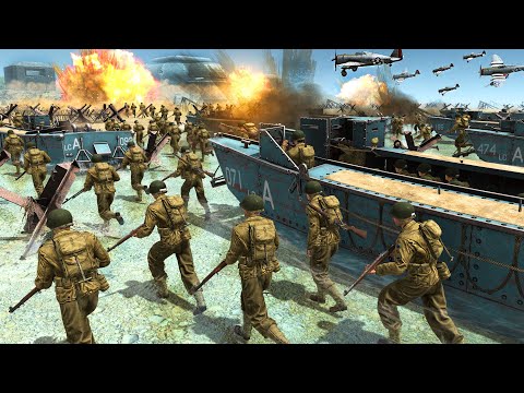 Largest D-DAY Infantry Invasion of WW2! - Gates of Hell