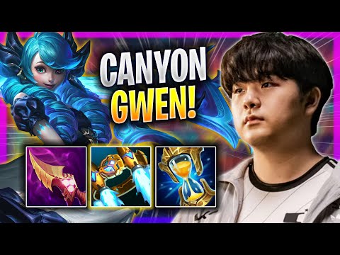 CANYON CRAZY GAME WITH GWEN! - DK Canyon Plays Gwen JUNGLE vs Lee Sin! | Season 2023
