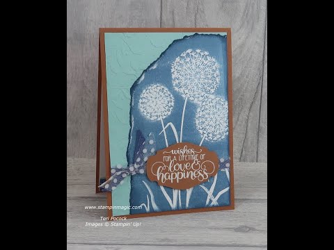 Dandelions 3D Embossing Folder - Technique: Inking Embossing Folders