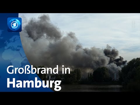 Großbrand und Explosionen im Hamburger Süden