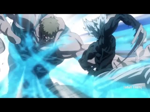 Garou vs Tank Top Master | One Punch Man - English Dub [60FPS]