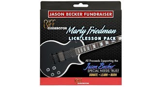 Donate, learn, burn! Learn Marty Friedman licks while helping Jason Becker