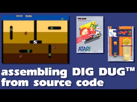 Assembling #atari8bit DIG DUG Source code