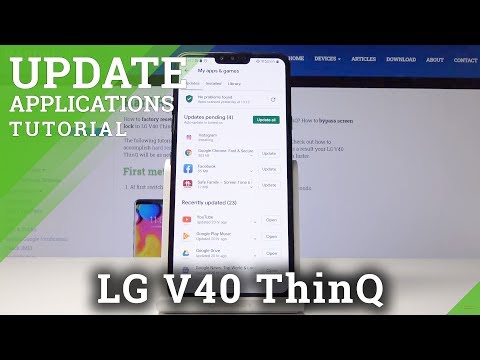 How to Update Apps in LG V40 ThinQ