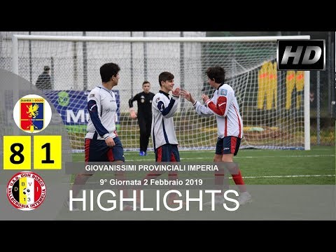 GIOVANISSIMI PROVINCIALI IMPERIA 9° Giornata Dianese&Golfo - Don Bosco ValleIntemelia 8 - 1