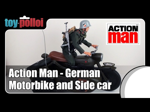 Vintage Action Man German Motorbike & Sidecar restoration Cherilea - Toy Polloi