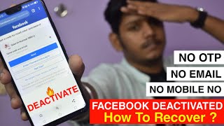 Facebook Deactivated ? | How To Recover DEACTIVATED FACEBOOK ACCOUNT | FACEBOOK RECOVERY