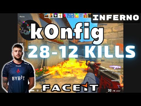 CSGO POV k0nfig (28-12) Inferno 𝙒𝙞𝙣 (16-8) / Faceit 16.11.2022
