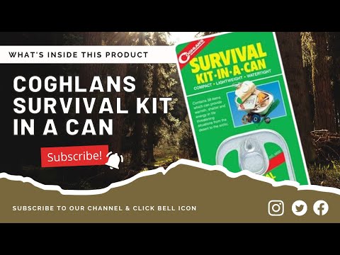 Coghlans Survival Kit In A Can - What's Inside?