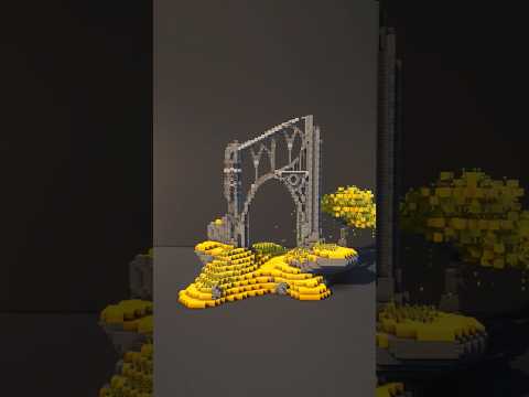 I built a ruined flying buttress with @vahaanmc Hope you Enjoy!#shorts #minecraft #minecraftbuilding