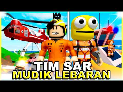 Aku Jadi TIM SAR MUDIK LEBARAN di Brookhaven! (Roblox Brookhaven 🏡 RP)