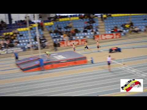 Belgian athletics U18 indoor championships 800m men Heats 2/2