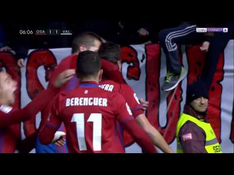 FULL HD. Osasuna vs Valencia 3-3 (Liga BBVA). All Goals & Extended Highlights - 09.01.2017