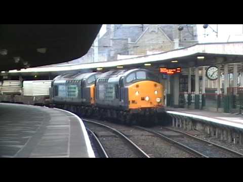 37601/37604 6K73 Sellafield - Crewe flasks at Carnforth 16th August 2010