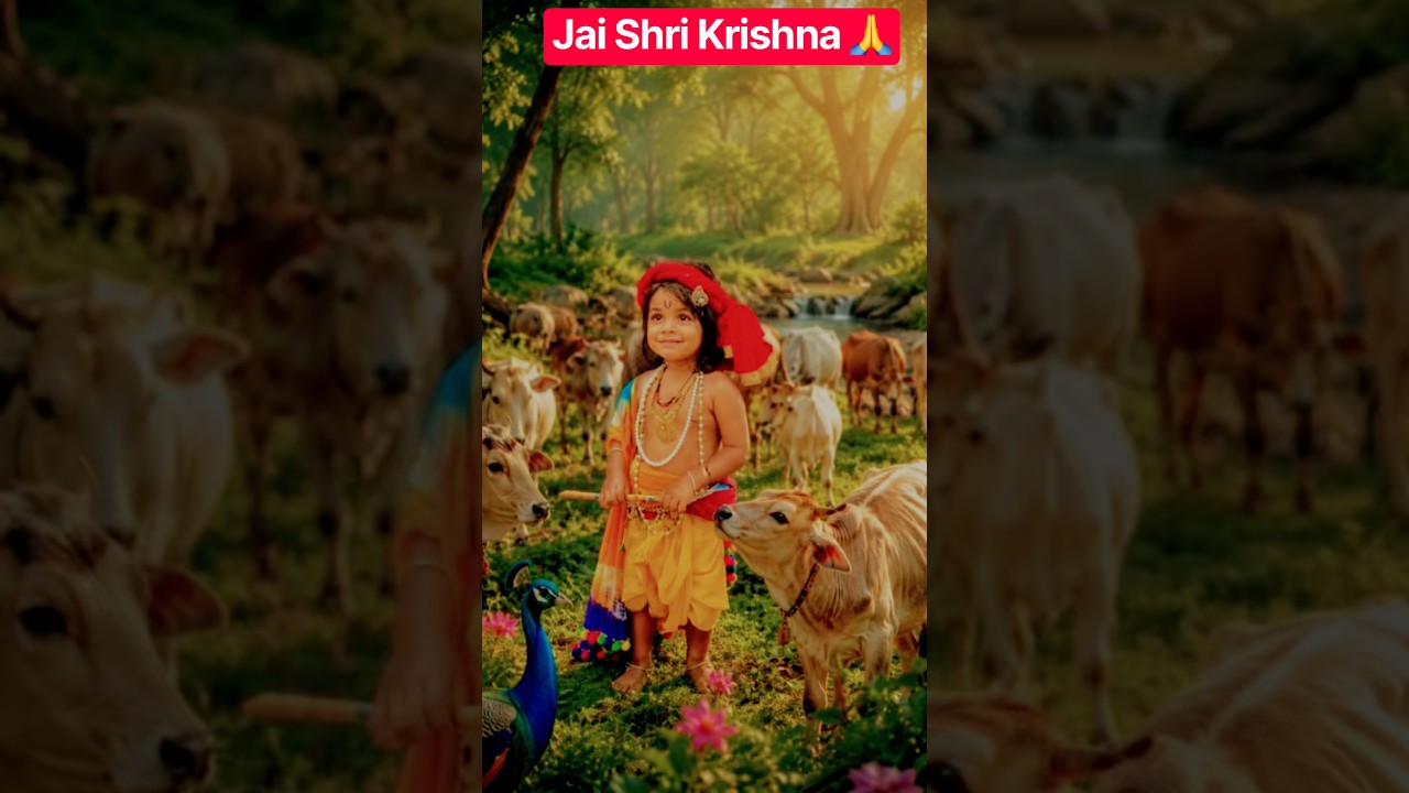 Jai Shri Krishna 🙏 || Krishna Janmashtami 2026 💐🙏 || #krishnajanmashtami #krishna #bhajan #viral