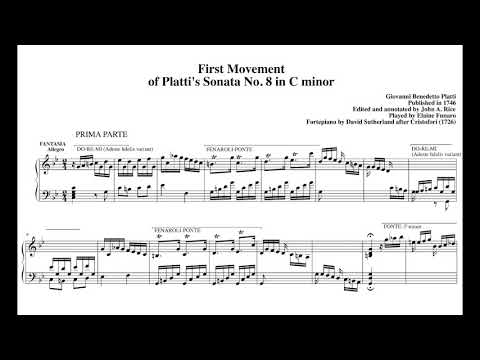 Galant Schemata in Binary Form: Platti's Keyboard Sonata in C minor